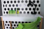Verysim Des5 1 białe biurko z szufladą 100cm