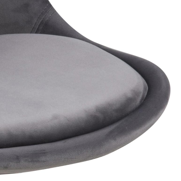 Actona Dima krzesło design skandynawski - widok z boku - welur