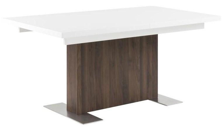 Stół rozkładany na jednej nodze Actona Brick