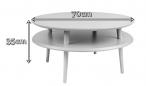 Wymiary stolik kawowy UFO Low