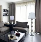 Lampa stojąca z białym kloszem Deco Floor TS-060216F-CHWH - aranżacja