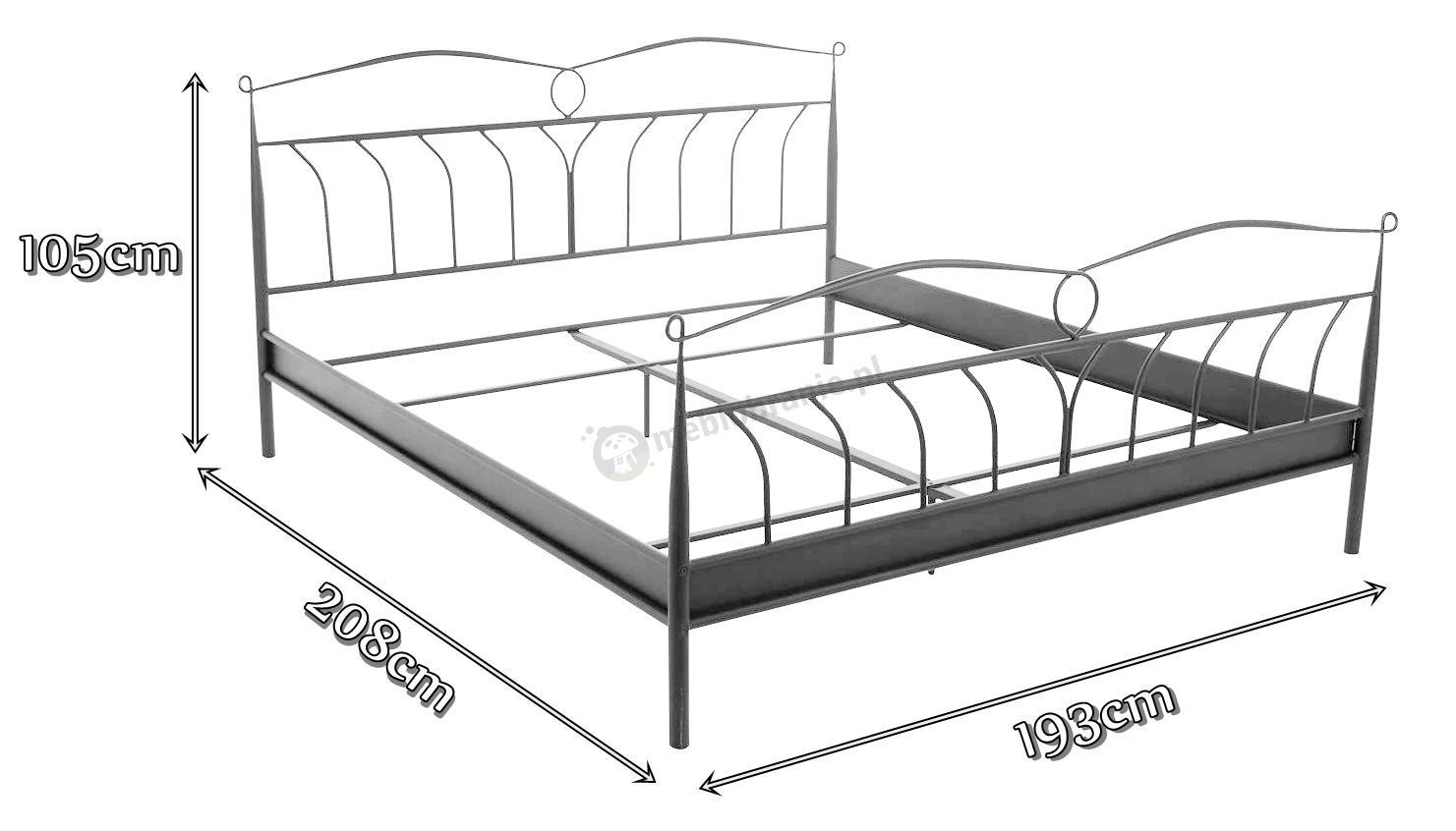 Actona Line białe łóżko wymiary