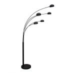 Wielopunktowa lampa podłogowa Zodiac Floor TS-5805-BK