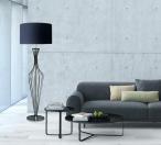 Elegancka lampa druciana podłogowa czarna Hugo Floor TS-120630F-BK - aranżacja