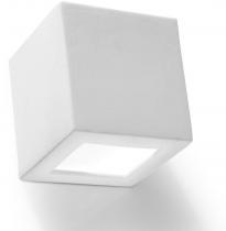 Kinkiet kostka ceramiczny ozdobny biały Leo SL.0005