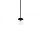 Lampa wisząca Acorn czarny chrom stal czarna zawieszka