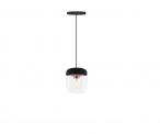Czarna lampa Acorn miedż