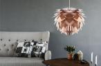 Lampa silvia miedż aranżacja