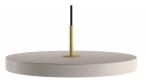 Lampa wisząca pojedyncza Asteria Pearl perłowa biel