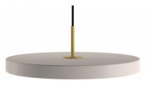 Lampa wisząca pojedyncza Asteria Pearl perłowa biel