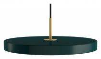 Duża lampa wisząca Asteria Forest ciemna leśna zieleń