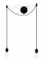 Zawiesie do lamp podwójne Cannonball Black Cluster 2