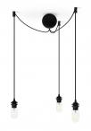 Zawiesie linkowe do lamp Cannonball Black Cluster 3