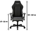 Fotel biurowy DXRacer Iron OH IS132/N - wymiary