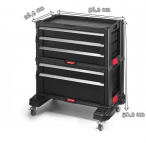 Regał 5 szuflad TOOL CHEST SET wymiary