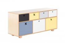 Komoda niska 120x40 kolorowa