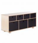 Komoda niska 120x40 czarna