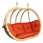 Drewniany fotel wiszący Swing Pod XL (O-Zone Premier) czerwony