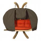 Drewniany fotel wiszący Swing Pod XL (O-Zone Premier) czerwony