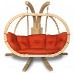Drewniany fotel wiszący Swing Pod XL (O-Zone Premier) czerwony