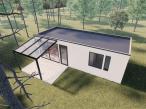 Pergola przyścienna z poliwęglanu na taras Regium 3x4