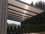Pergola przyścienna z poliwęglanu na taras Regium 3x4