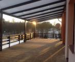 Pergola nad taras z poliwęglanu Regium 5x3,5