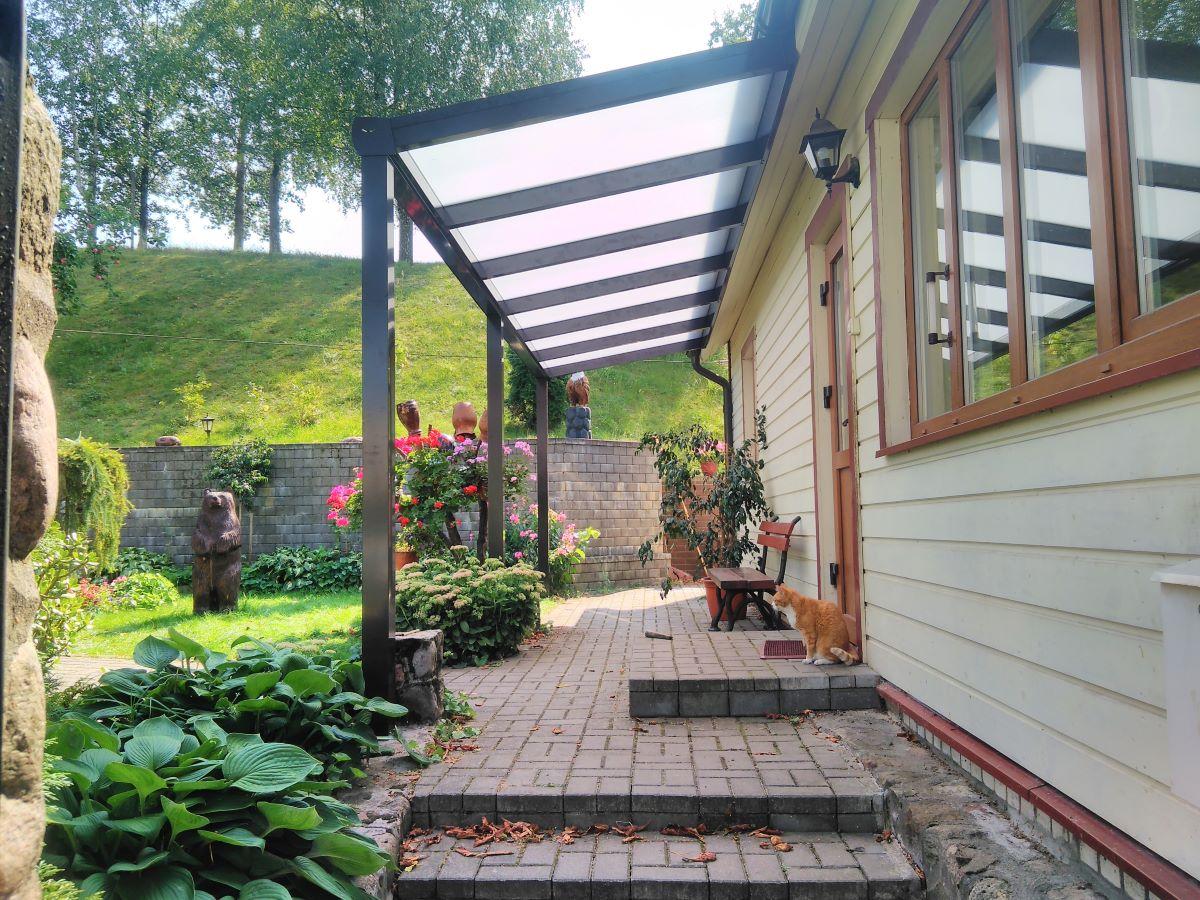 Wiata poliwęglan przyścienna 6x3