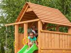 Plac zabaw zamek z drewna do ogrodu Maxi Joyfull Castel