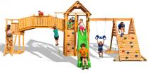 Drewniany plac zabaw ścianki wspinaczkowe Maxi Fun Gym