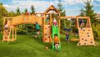 Drewniany plac zabaw ścianki wspinaczkowe Maxi Fun Gym