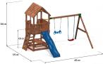 Plac zabaw do ogrodu Fungoo Joy Move + Step On & Free Time