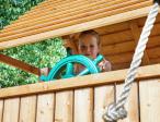 Plac zabaw z drewna dla dzieci do ogrodu Spider Fortress