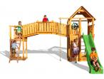 Plac zabaw dla dzieci drewniany mostek Rainbow Fortress Tip