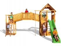 Plac zabaw dla dzieci drewniany mostek Rainbow Fortress Tip