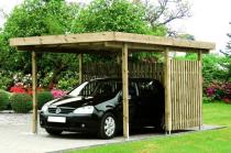 Zadaszenie z PVC garażu Monachium na jedno auto 4,5x5,5m