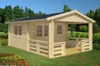 Letniskowy domek z tarasem Krakwa 4x6 (21,8m2)