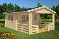 Letniskowy domek z tarasem Krakwa 4x6 (21,8m2)