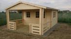 Letniskowy domek z tarasem KRAKWA 4x6 (21,8m2)