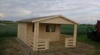 Letniskowy domek z tarasem KRAKWA 4x6 (21,8m2)