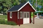 Drewniany domek letniskowy z daszkiem DNIEPR 3x5 (13,9m2)