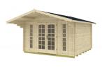 Letniskowy domek z drewna Lelek B 4x4 (12,4m2)