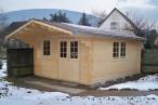 Wygodny drewniany domek MODRASZKA B 4x5 (17,56m2)