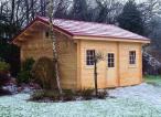 Domek letniskowy z drewna SAMOTNIK 5x5 (25m2)