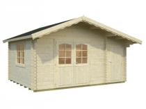 Klasyczny domek letniskowy z drewna Bartek 5x3,5 (14,2 m2)