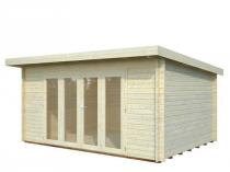 Drewniany domek nowoczesny na działkę Franek 5x3,5 (19,2 m2)