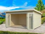 Drewniany domek nowoczesny na działkę FRANEK 5x3,5 (19,2 m2)
