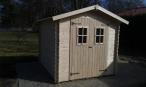 Domek na narzędzia z drewna Bławatek 216x216