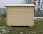 Ogrodowy domek drewniany na działkę Złocień 266x266