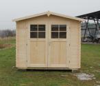 Ogrodowy domek drewniany na działkę Złocień 266x266